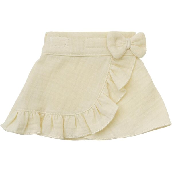 Heless 2422 vestiti per bambole 2pz in mussola di cotone biologico ecru per bambole 35-45 cm