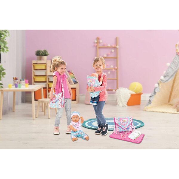 Heless Wickeltasche Einhorn Emil & Fee Emma per bambole con accessori inclusi