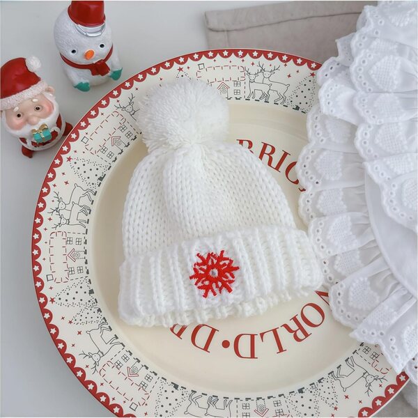 3-teiliges Weihnachtspuppen-Kleidungsset für Puppen 15–17 cm im Kawaii-Stil