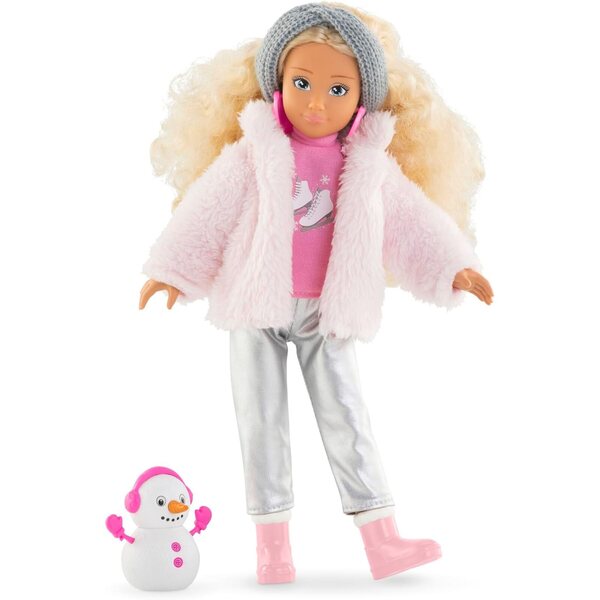 Corolle Girls Valentine Winter Set 28 cm mit Jacke und Accessoires, Vanilleparfüm