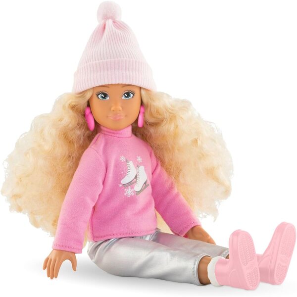 Corolle Girls Valentine Winter Set 28 cm mit Jacke und Accessoires, Vanilleparfüm
