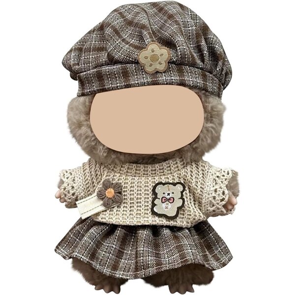 Kleidung für 17 cm und 14 cm große Topassion-Stofftiere mit Pullover und Mütze, ideal für Kinder