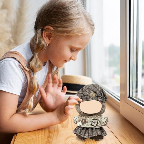 Kleidung für 17 cm und 14 cm große Topassion-Stofftiere mit Pullover und Mütze, ideal für Kinder