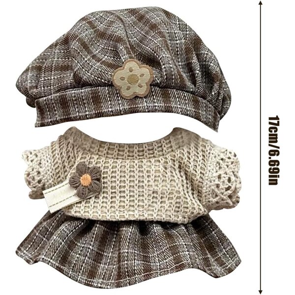 Kleidung für 17 cm und 14 cm große Topassion-Stofftiere mit Pullover und Mütze, ideal für Kinder