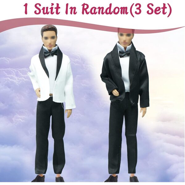 23-teiliges Set mit Kleidung und Accessoires für Barbie-Puppen aus Baumwolle und Kunststoff