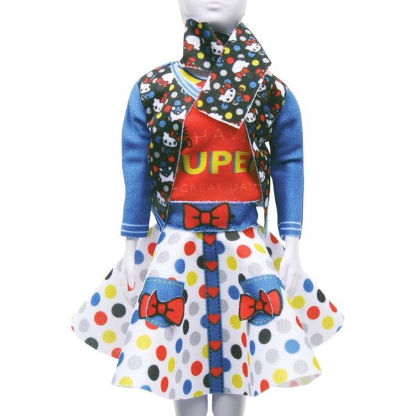 Dress Your Doll Kit Cucito Bambini: set da cucito con Pupazzi e Tessuto Hello Kitty
