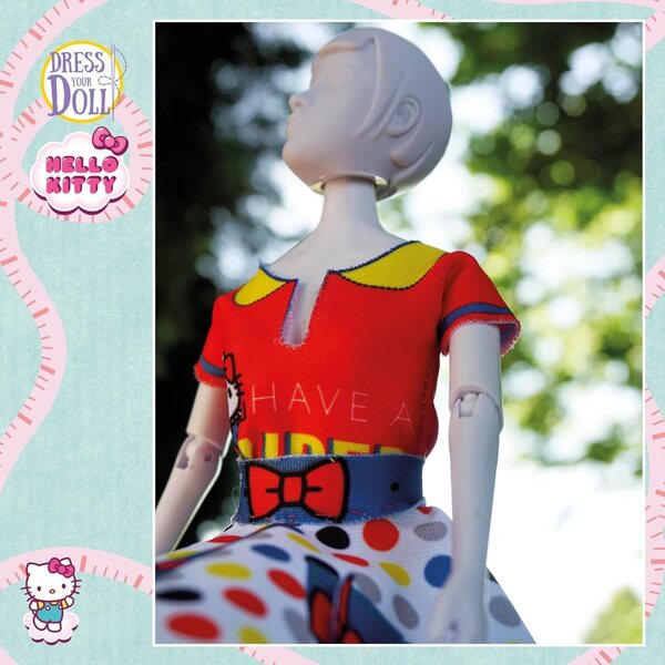 Dress Your Doll Kit Cucito Bambini: set da cucito con Pupazzi e Tessuto Hello Kitty
