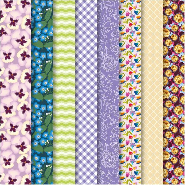 Vervaco Dress Your DOLL LILA Stoffset für Barbie-Kleidung 22x30 cm