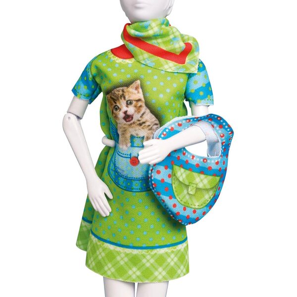 Nähset für Twiggy Kitten-Puppenkleidung – Stufe 2, einfaches und kreatives Outfit