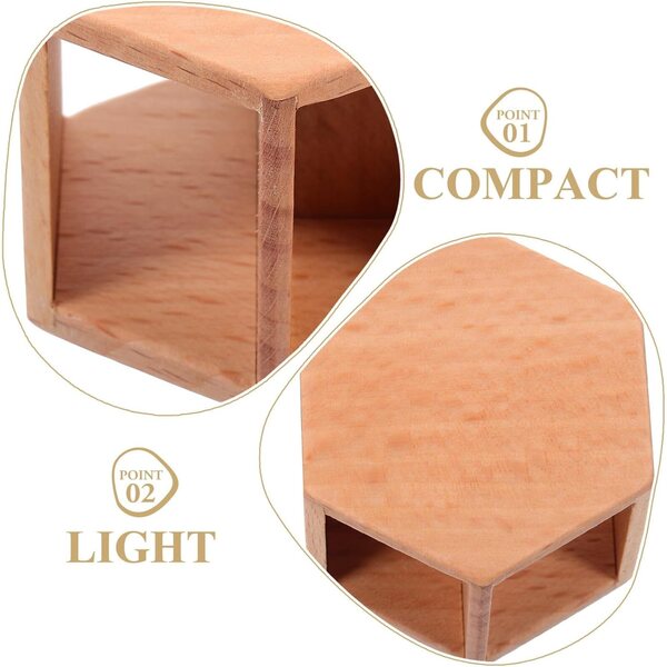 BESPORTBLE Tavolino Laterale Mini in Legno per Casa delle Bambole, Mobili in Miniatura
