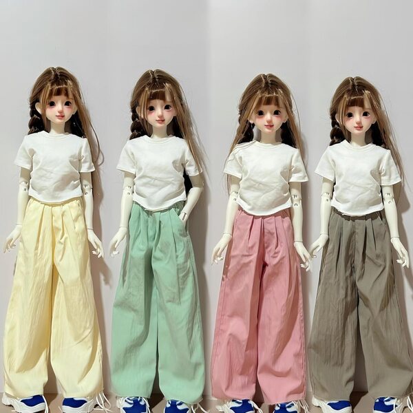 1/4 BJD SD 18 Zoll Puppenkleidungsset - handgefertigtes modisches Oberteil und Hose