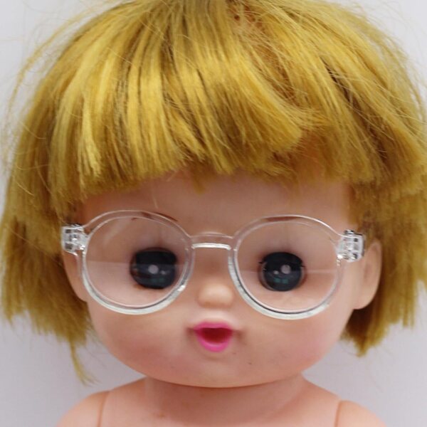 3 Brille per Bambole con Montatura Rotonda - Accessori Mini per DIY, Cosplay e Foto