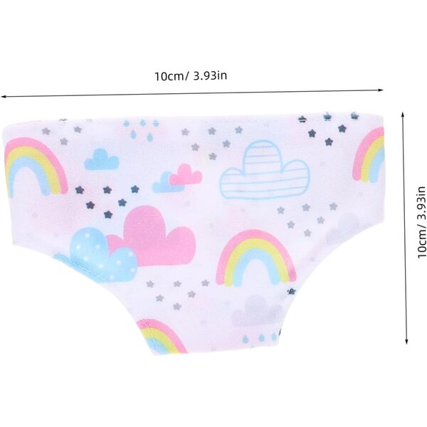 5-teiliges Höschen-Set für Puppen von 43–46 cm – elastische und atmungsaktive Unterwäsche
