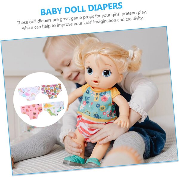5-teiliges Höschen-Set für Puppen von 43–46 cm – elastische und atmungsaktive Unterwäsche