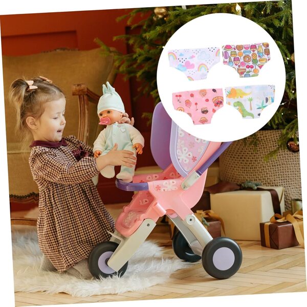 5-teiliges Höschen-Set für Puppen von 43–46 cm – elastische und atmungsaktive Unterwäsche