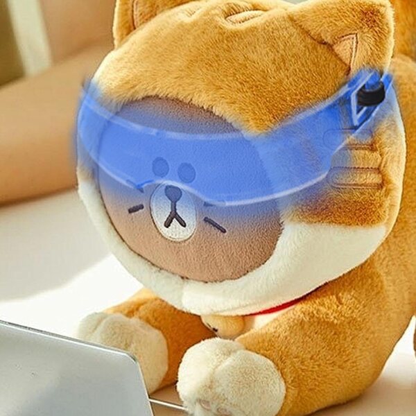 Leuchtende Puppenbrille, einzigartiges Accessoire für 15-cm-Puppen, cooles Design