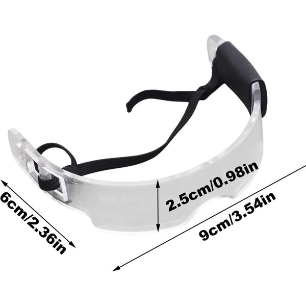 Leuchtende Puppenbrille, einzigartiges Accessoire für 15-cm-Puppen, cooles Design
