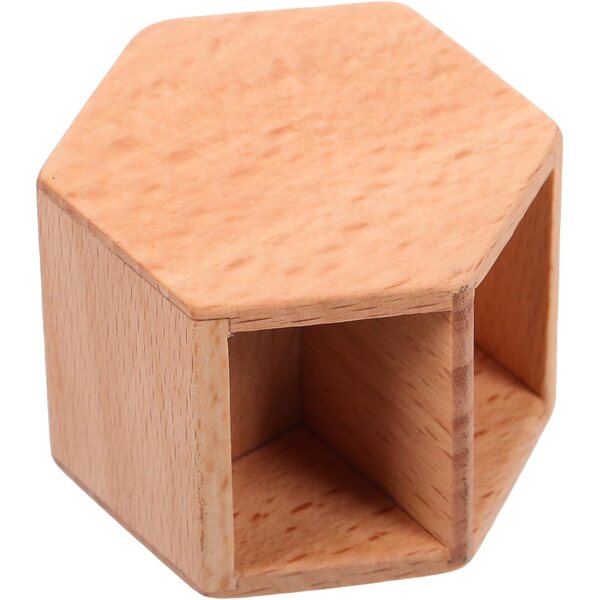 Miniatur-Teetisch aus Buchenholz für Puppenhaus 5x4 cm