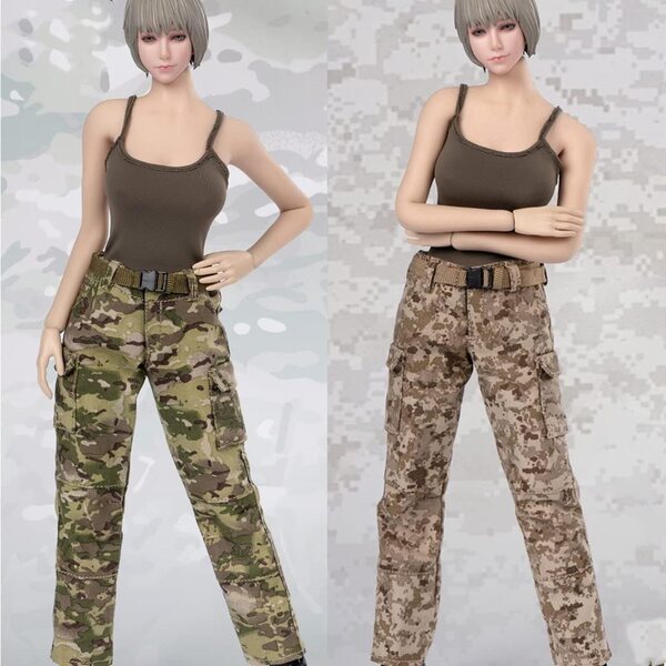 Abito completo artigianale 1/6 per action figure femminile 12" - Camicia e pantaloni