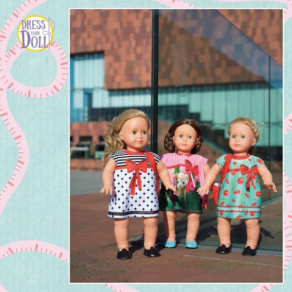Cecily Retro Couture Outfit Nähset für 45 cm große Puppen – einfaches Kreativset