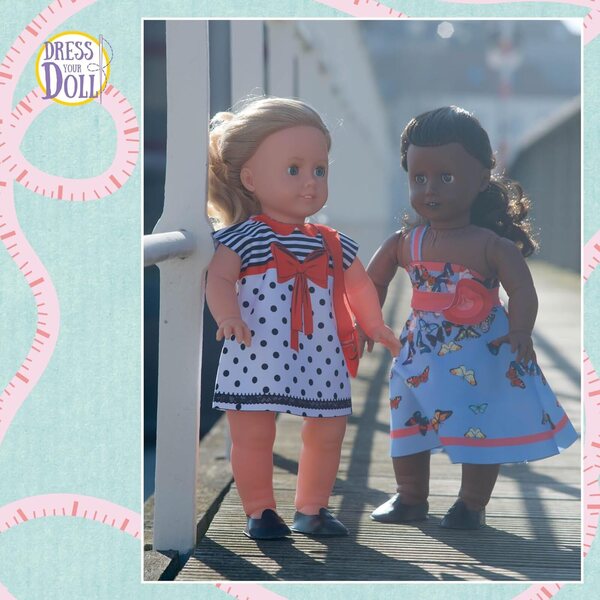 Cecily Retro Couture Outfit Nähset für 45 cm große Puppen – einfaches Kreativset