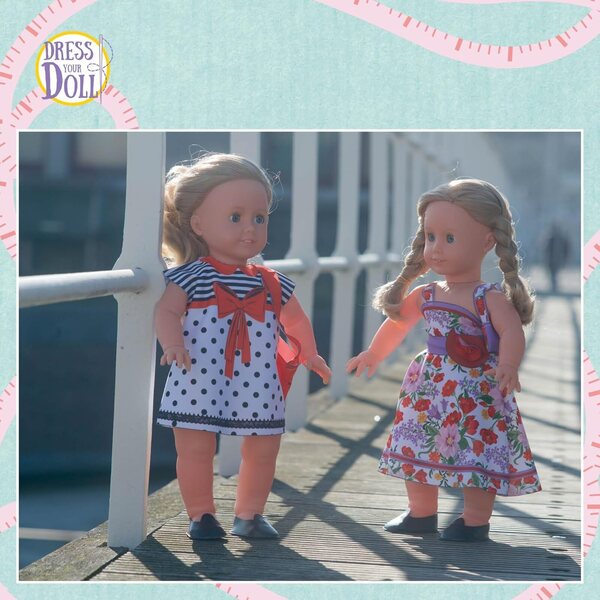 Cecily Retro Couture Outfit Nähset für 45 cm große Puppen – einfaches Kreativset