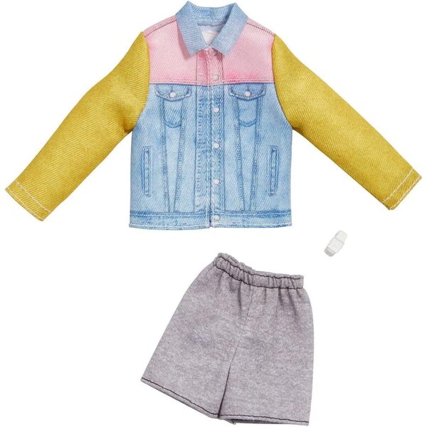 Barbie Fashion Pack Ken: giacca jeans, shorts e orologio sportivo per bambole