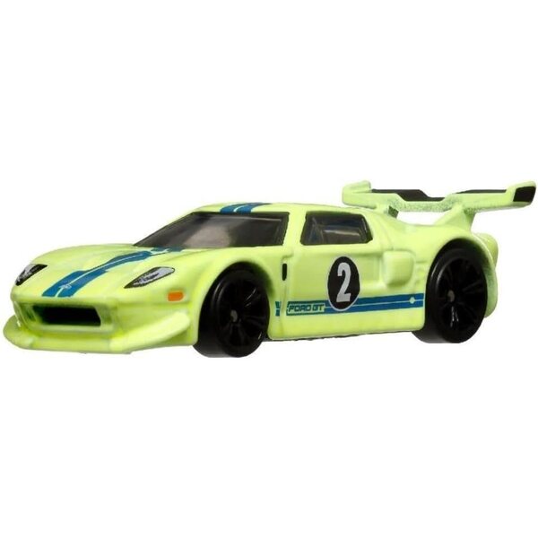 Hot Wheels Neon Racers Ford GT HLH72-HRW77 Metallauto im Maßstab 1:64