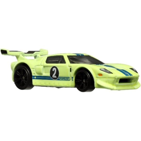 Hot Wheels Neon Racers Ford GT HLH72-HRW77 Metallauto im Maßstab 1:64