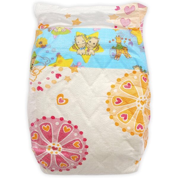 Pannolini per bambole Heless 335 3 pezzi con motivo colorato, riutilizzabili, 35-50 cm
