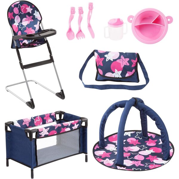 Komplettset Bayer Design 9 in 1 mit sprechender Babypuppe 38 cm und Zubehör