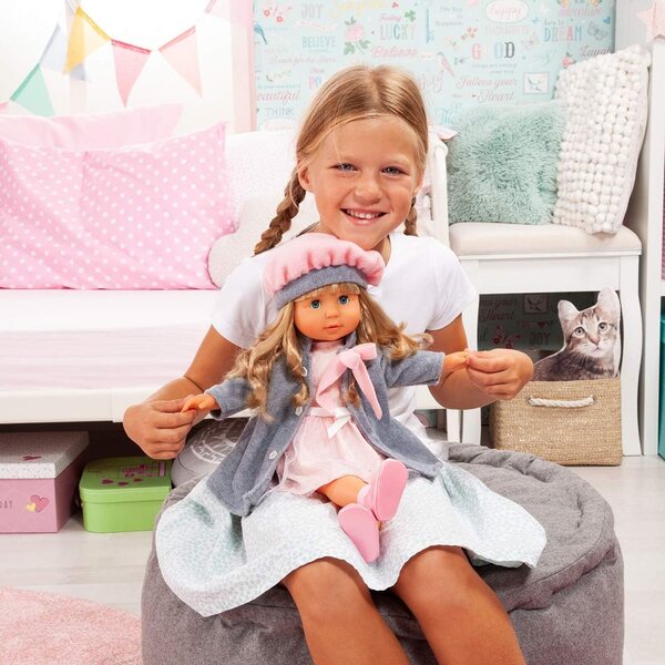 Bayer Design Charlene Pupa Funzionale 46cm con 90 Frasi, Abbigliamento Rosa per 42-46cm