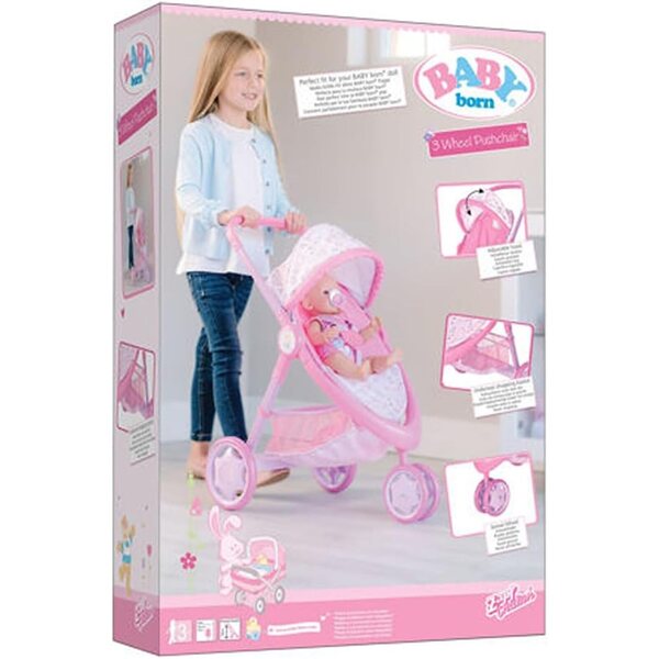 Passeggino BABY Born 3 Ruote 1423575 - Gioco e Divertimento per Bambini