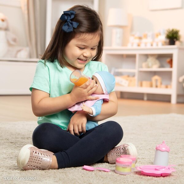 8-teiliges Puppennahrungsset von Melissa & Doug mit Zubehör zum Füttern