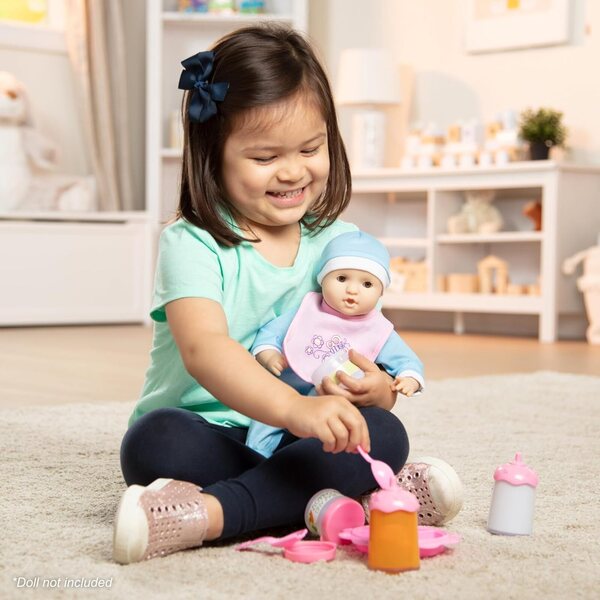 8-teiliges Puppennahrungsset von Melissa & Doug mit Zubehör zum Füttern
