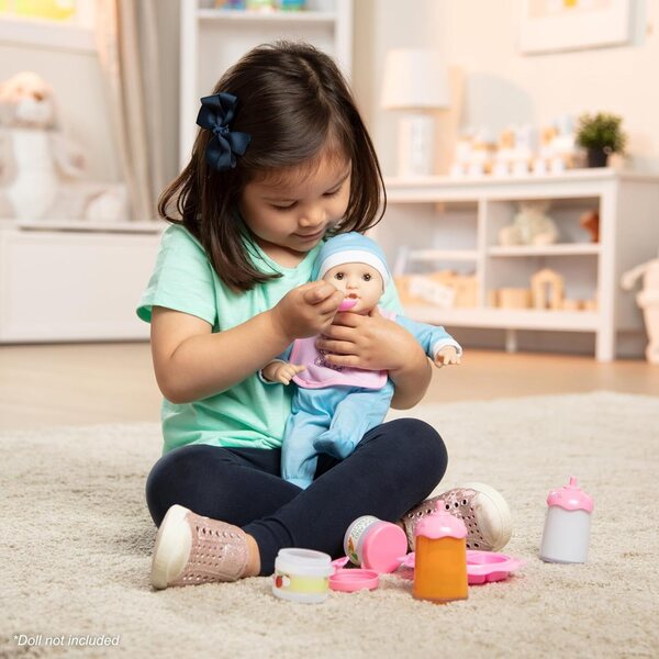 8-teiliges Puppennahrungsset von Melissa & Doug mit Zubehör zum Füttern
