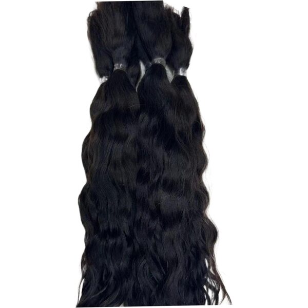 Capelli Mossi per Bambole 20 cm - Mohair Naturale Nero per DIY e Artigianato