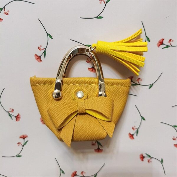 Mini borsa per bambole 1/6 in stoffa colorata, accessorio moda per collezionisti