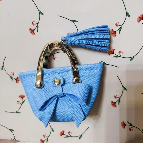 Mini borsa per bambole 1/6 in stoffa colorata, accessorio moda per collezionisti