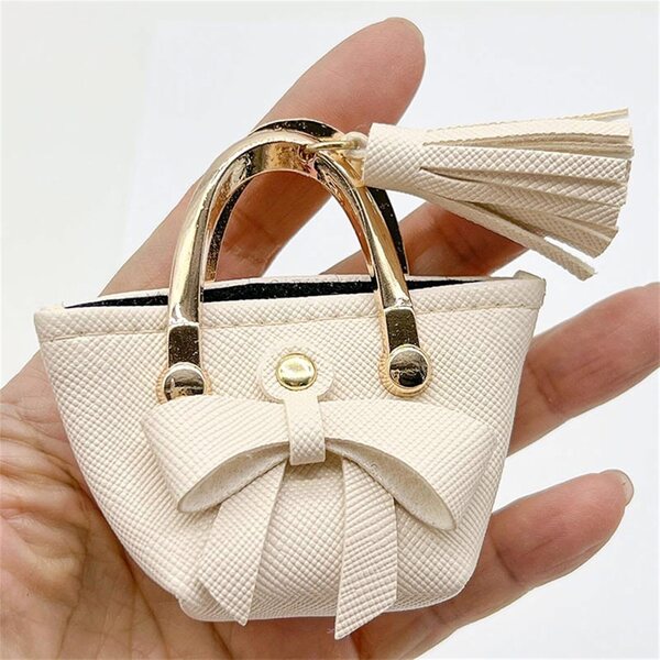 Mini borsa per bambole 1/6 in stoffa colorata, accessorio moda per collezionisti