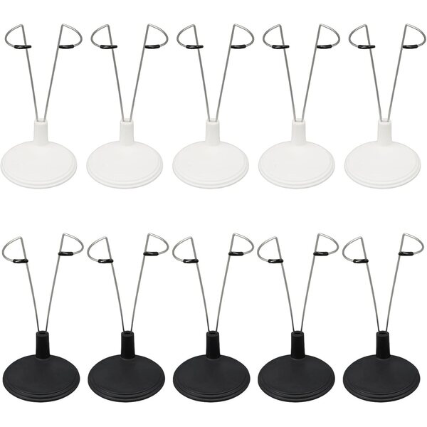 Set 5 Supporti Regolabili per Bambole da 15,2 a 20,3 cm in Metallo Classico