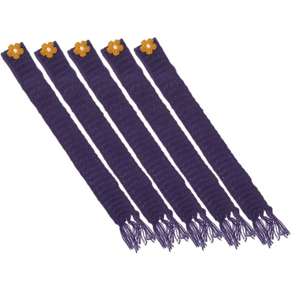 Marineblaue Mini-Wollschals für Puppen – verstellbares und langlebiges 5-teiliges Set