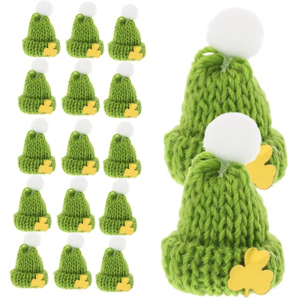 Mini cappellini verdi per feste 20 pezzi - decorazioni Irlanda e Natale