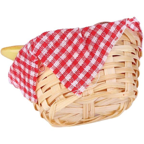 Cestino per il pane in miniatura 1:12 per casa delle bambole Ghzste dettagli realistici