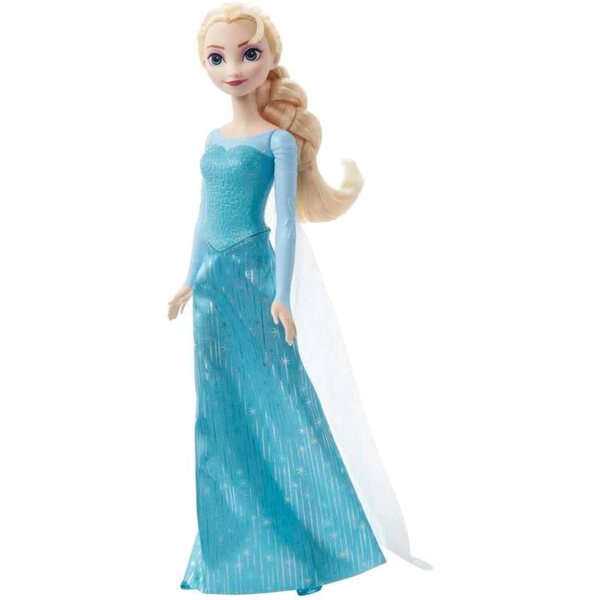 Mattel Disney Elsa Puppe Die Eiskönigin con Capelli Biondi e Scarpe Estraibili