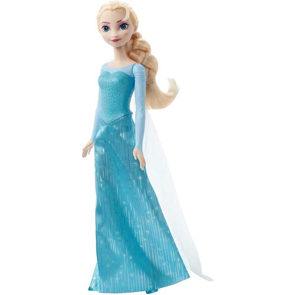 Mattel Disney Elsa Puppe Die Eiskönigin con Capelli Biondi e Scarpe Estraibili