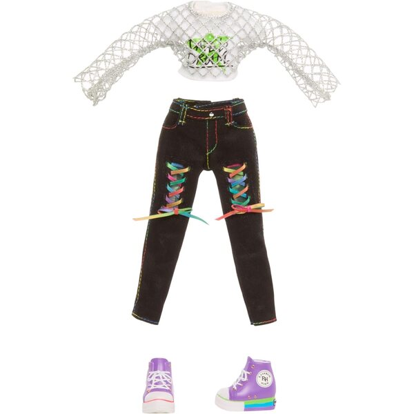 Rainbow High Style Icons Jade bambola da 28 cm con 13 punti di articolazione e outfit extra