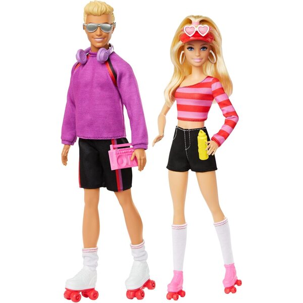 Barbie Fashionistas 65° Anniversario con Barbie e Ken Rollerskate e Accessori