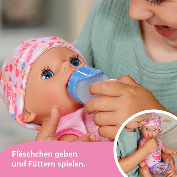 BABY Born Lena Pink 36 cm mit 7 mechanischen Funktionen für Kinder ab 1 Jahr