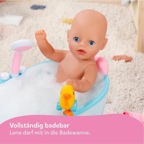 BABY Born Lena Pink 36 cm mit 7 mechanischen Funktionen für Kinder ab 1 Jahr